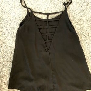 Boutique Flowy Top with Open Back